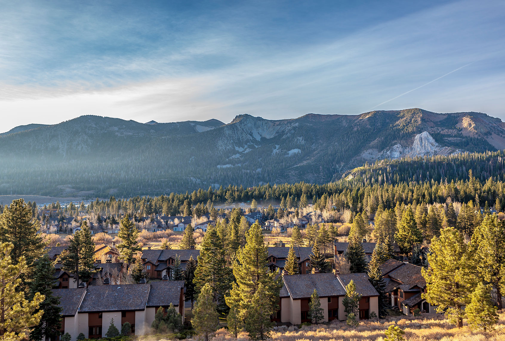 Mammoth Lakes is a town in California's Sierra Nevada mountains. It's known for the Mammoth Mountain and June Mountain ski areas and nearby trails.Mammoth Lakes is a town in California's Sierra Nevada mountains. It's known for the Mammoth Mountain and June Mountain ski areas and nearby trails. ( iStock / Getty Images)
