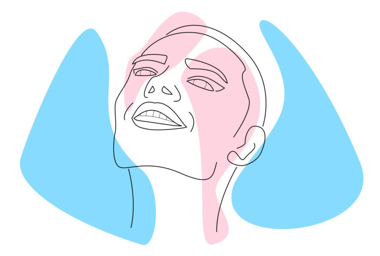 Abstract illustration of happy nonbinary / transgender person (iStock/Getty Images)