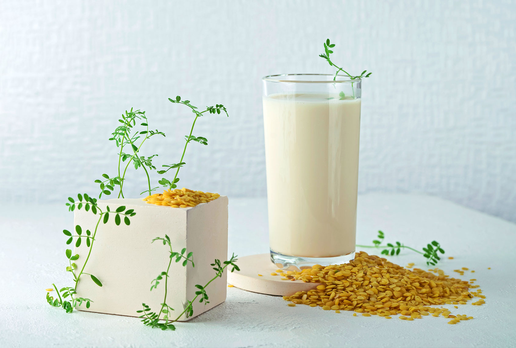 Pea Milk (Getty Images/Elena Dy)