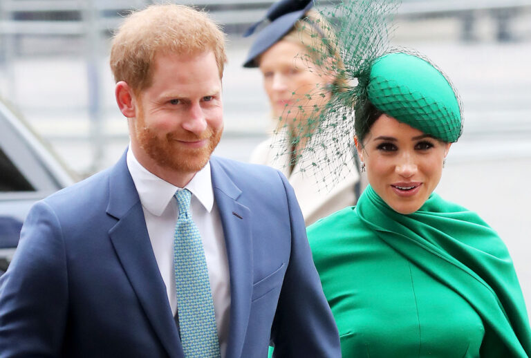Prince Harry, Duke of Sussex and Meghan, Duchess of Sussex meets children as she attends the Commonwealth Day Service 2020 on March 09, 2020 in London, England. (Chris Jackson/Getty Images)