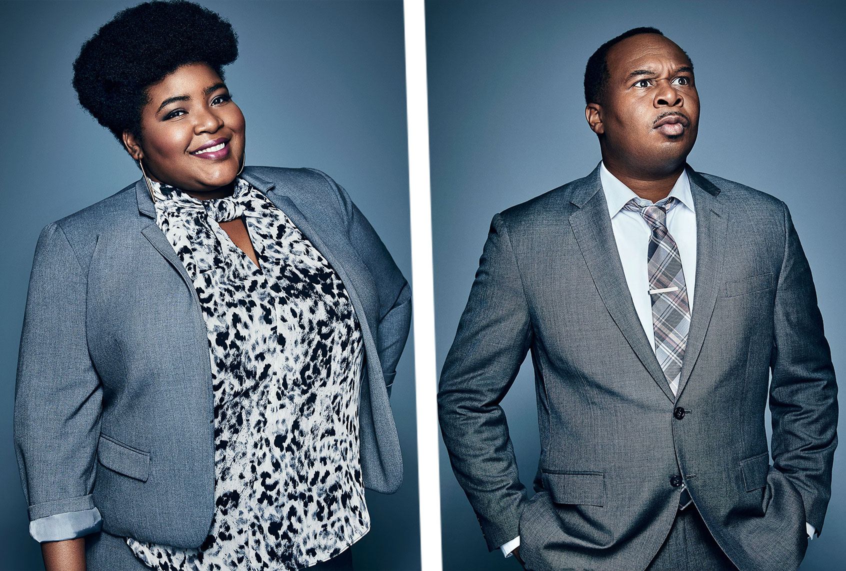 Dulce Sloan and Roy Wood Jr. (Photo illustration by Salon/Art Streiber)