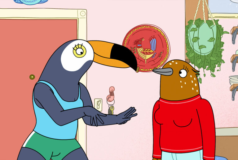 Tiffany Haddish and Ali Wong in "Tuca & Bertie" (Netflix)