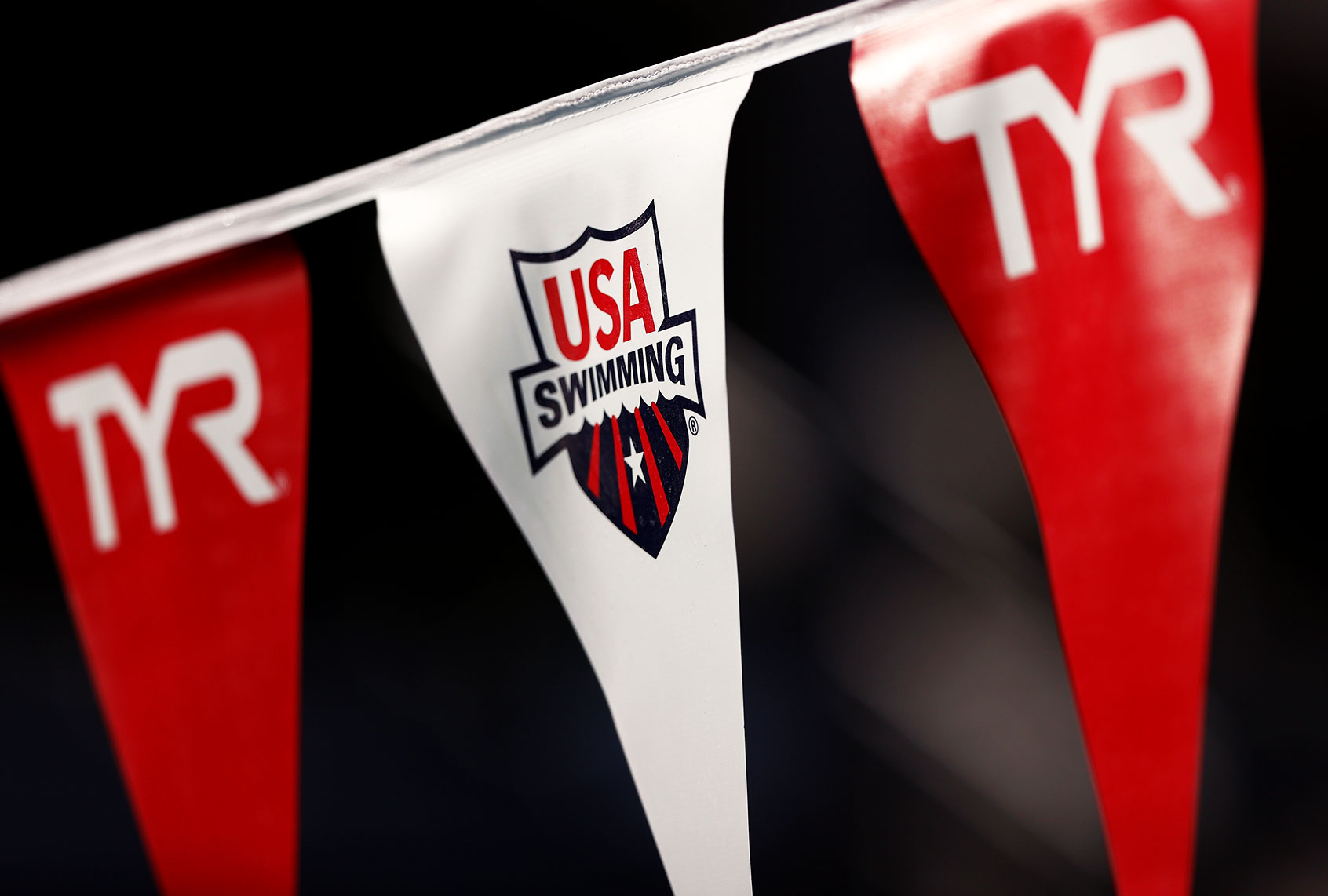 A view of a USA Swimming flag (Maddie Meyer/Getty Images)