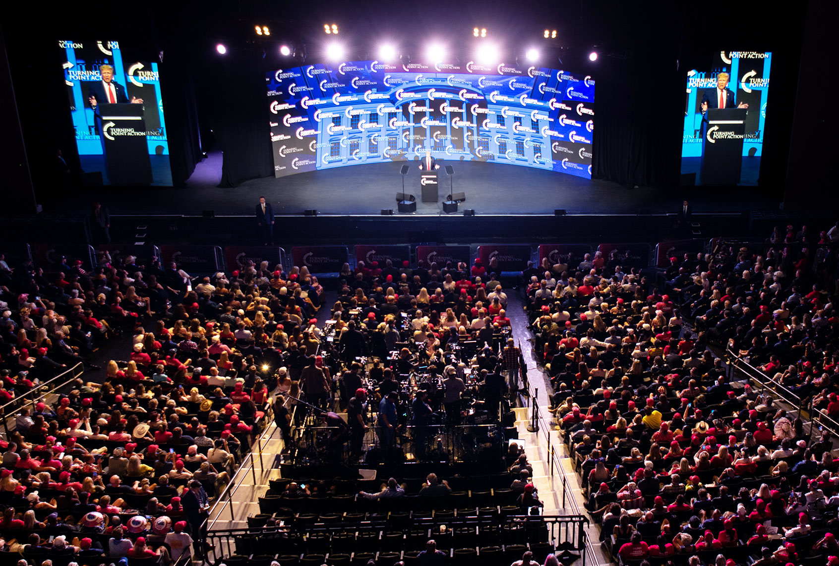 Former U.S. President Donald Trump speaks during the Rally To Protect Our Elections conference on July 24, 2021 in Phoenix, Arizona. The Phoenix-based political organization Turning Point Action hosted former President Donald Trump alongside GOP Arizona candidates who have begun candidacy for government elected roles. (Brandon Bell/Getty Images)