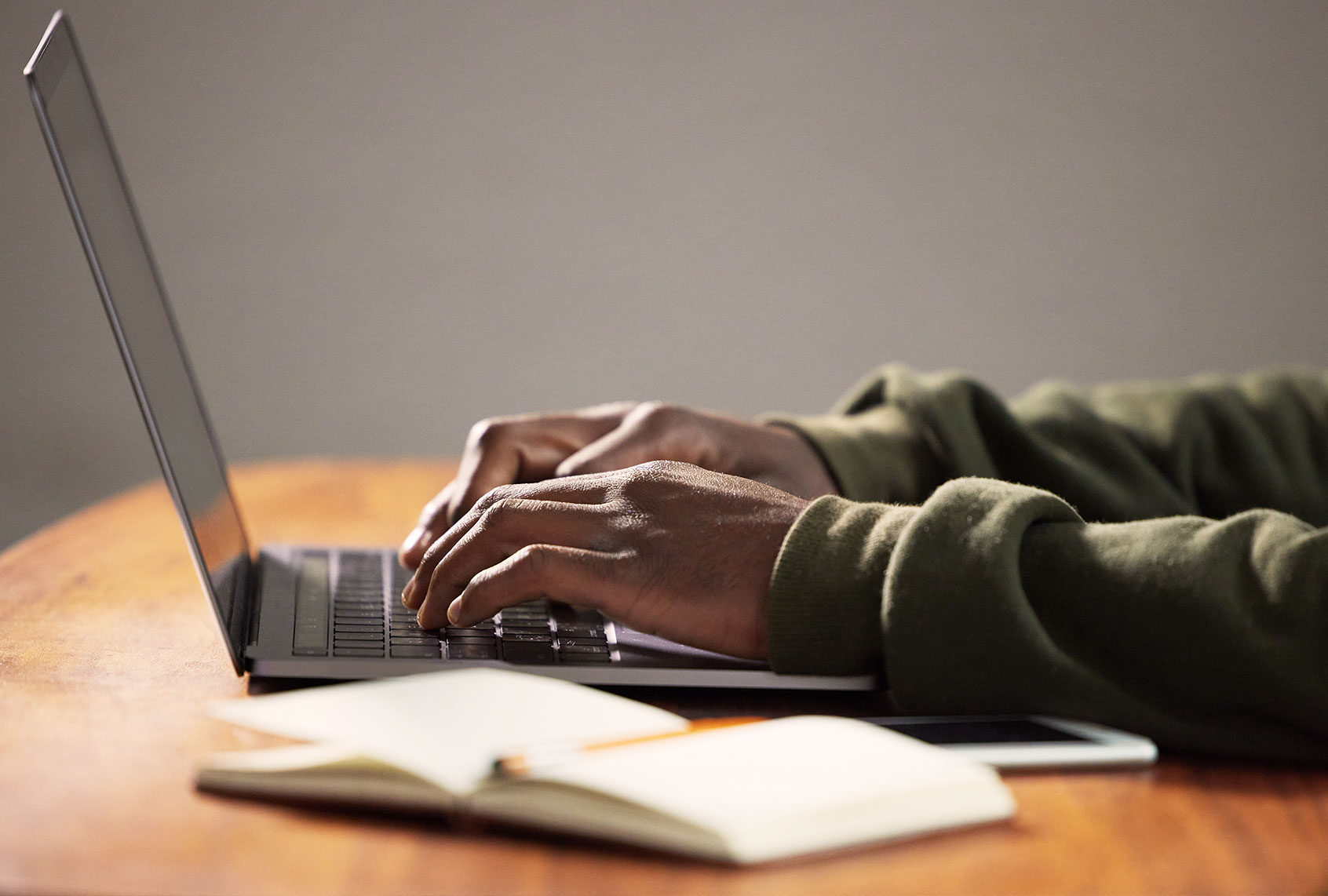 Person typing at computer (Getty Images)