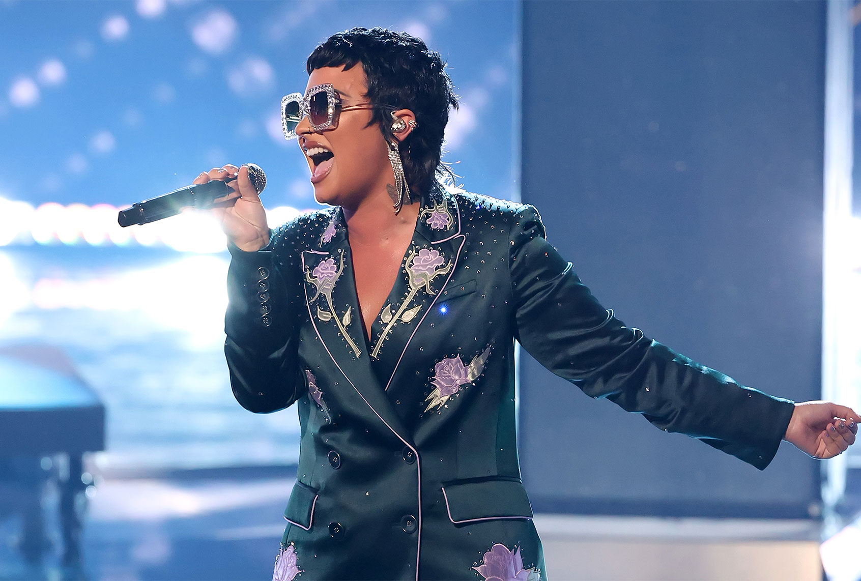 Demi Lovato performs onstage at the 2021 iHeartRadio Music Awards (Kevin Winter/Getty Images for iHeartMedia)