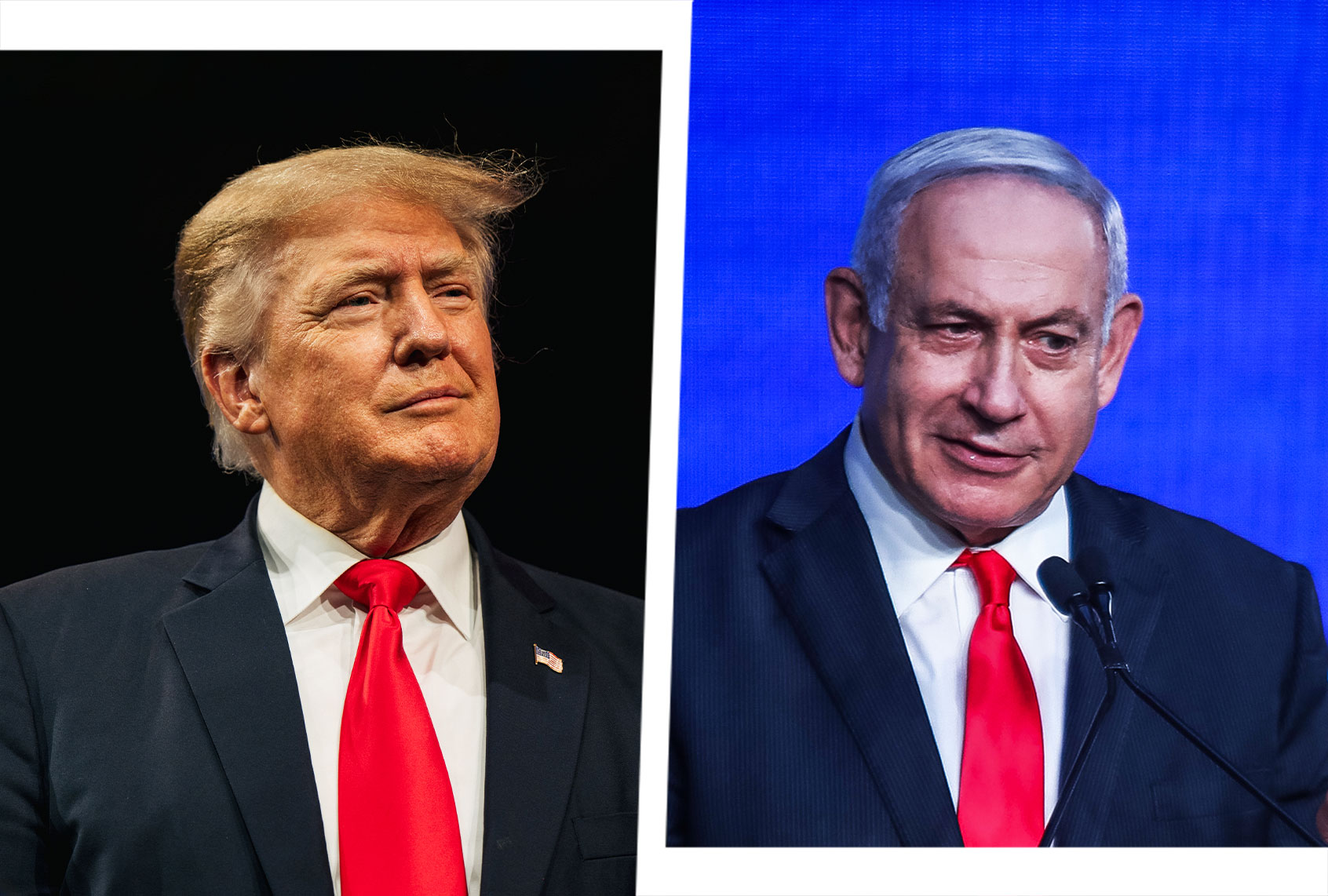 Donald Trump and Benjamin Netanyahu (Photo illustration by Salon/Getty Images)