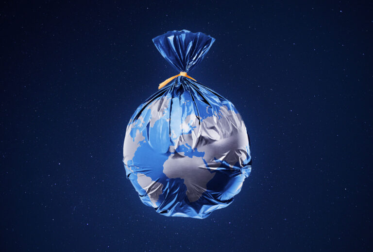 Earth in a trash bag (Photo illustration by Salon/Getty Images)