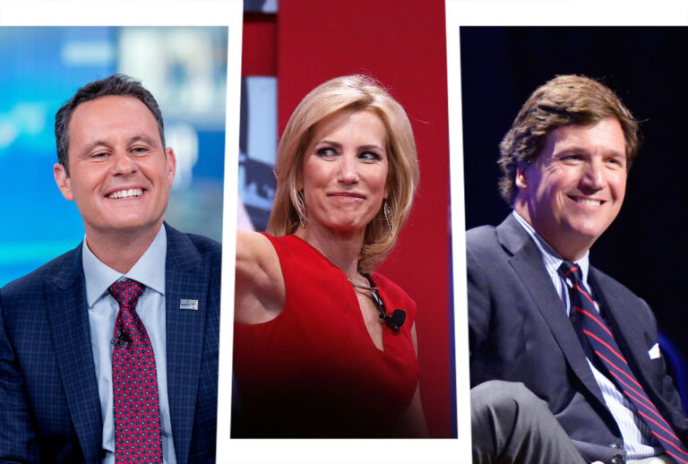 Brian Kilmeade, Laura Ingraham and Tucker Carlson (Photo illustration by Salon/Getty Images)