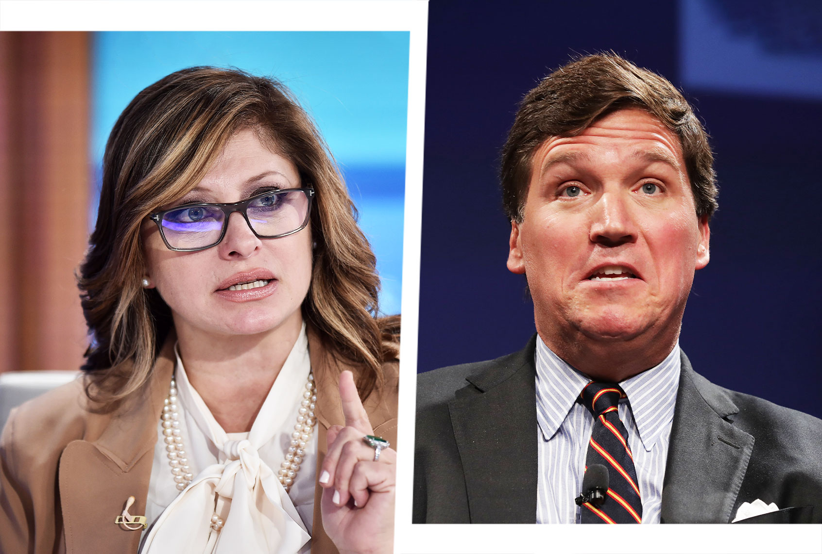Maria Bartiromo and Tucker Carlson (Photo illustration by Salon/Getty Images/Chip Somodevilla/Steven Ferdman)