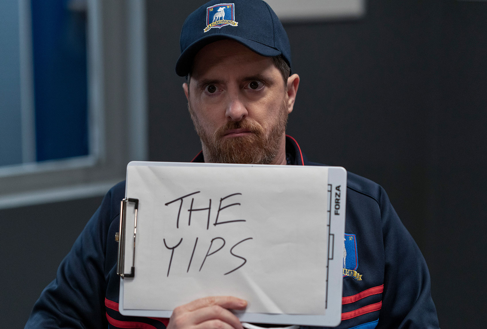 Brendan Hunt as Coach Beard in "Ted Lasso" (Apple TV+)