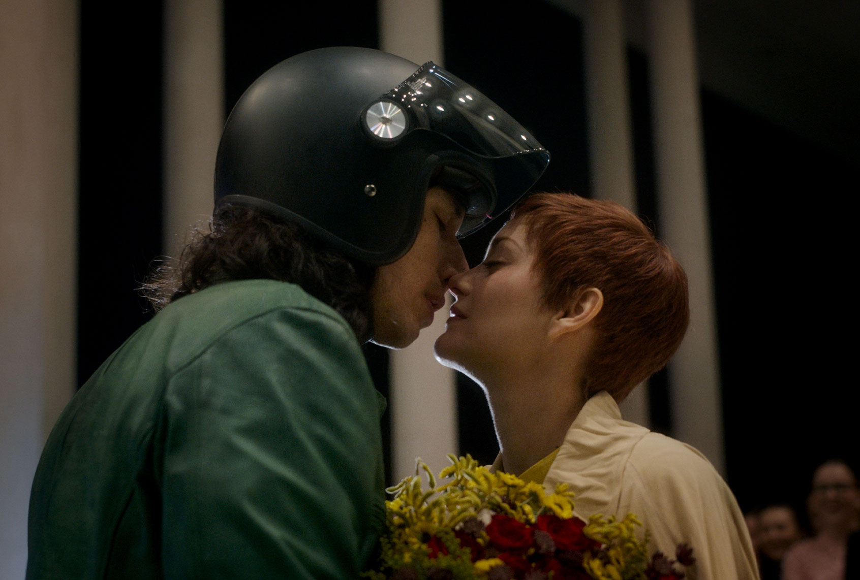 Adam Driver and Marion Cotillard in "Annette" (Amazon Studios)