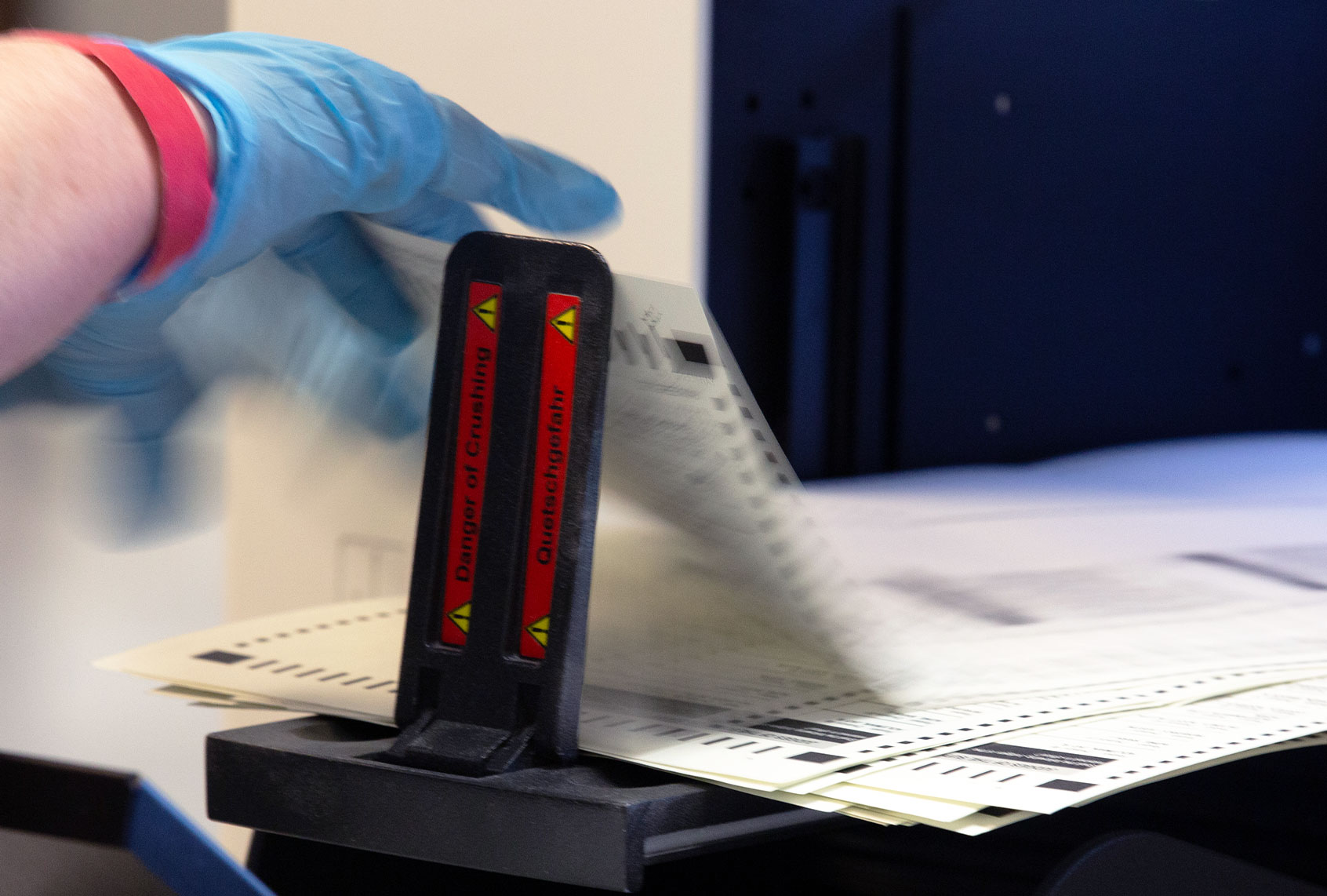 Ballots are counted by Maricopa County Elections Department staff ahead of Tuesdays election on October 31, 2020 in Phoenix, Arizona. Early voting lasted from October 7th through the 30th in Arizona, which had a record number of early voters. (Courtney Pedroza/Getty Images)