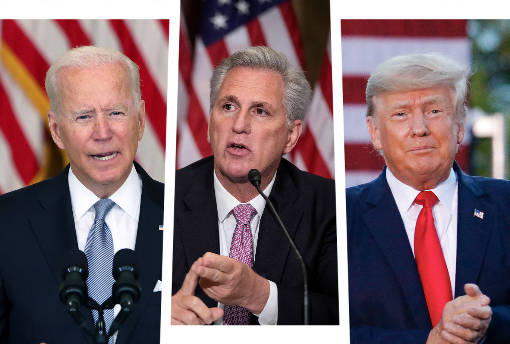 Joe Biden, Kevin McCarthy and Donald Trump (Photo illustration by Salon/Getty Images)