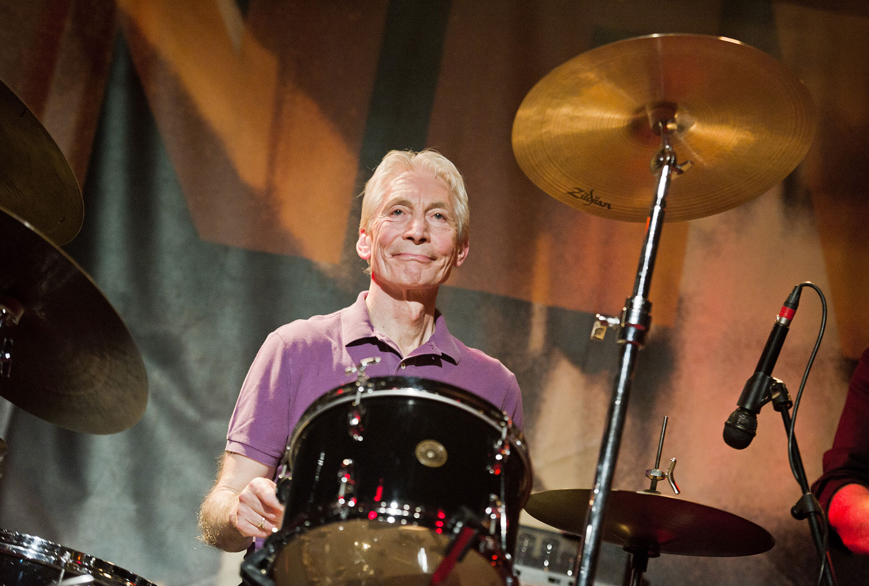 Charlie Watts performs with The A,B,C,D of Boogie Woogie at Le New Morning on October 2, 2011 in Paris, France. (Getty Images/David Wolff - Patrick/Redferns)
