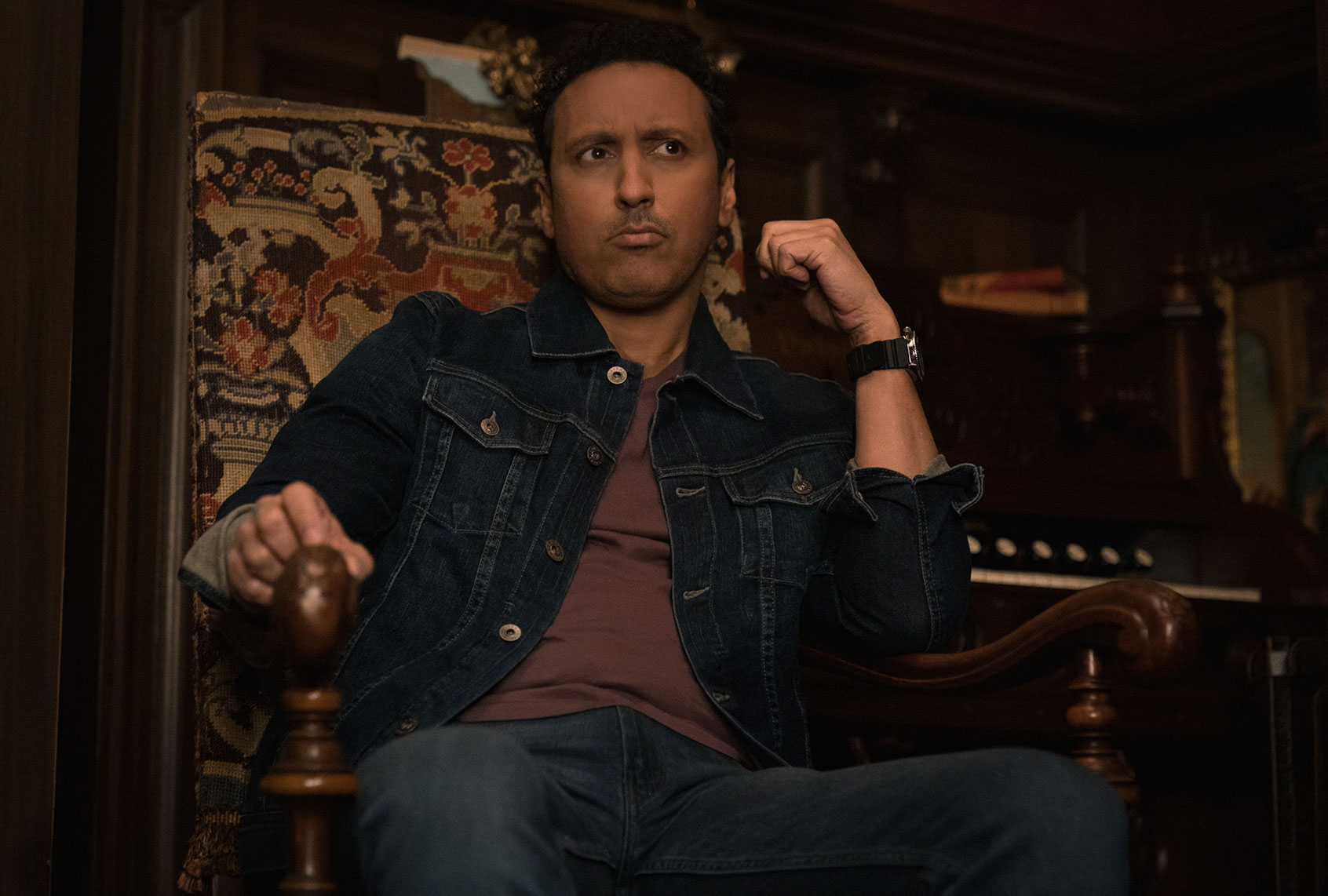 Aasif Mandvi as Ben Shakir in "Evil" (Elizabeth Fisher/CBS/Paramount+)