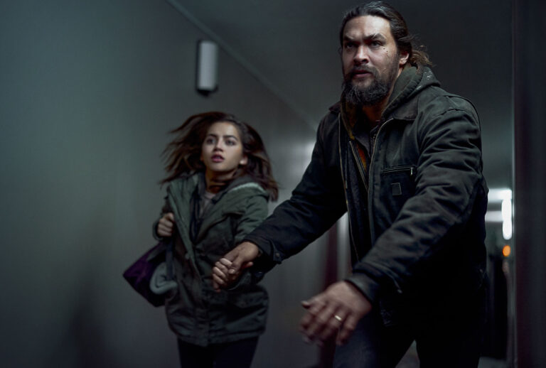 Jason Momoa as Cooper and Isabela Merced as Rachel in "Sweet Girl" (Clay Enos/NETFLIX)