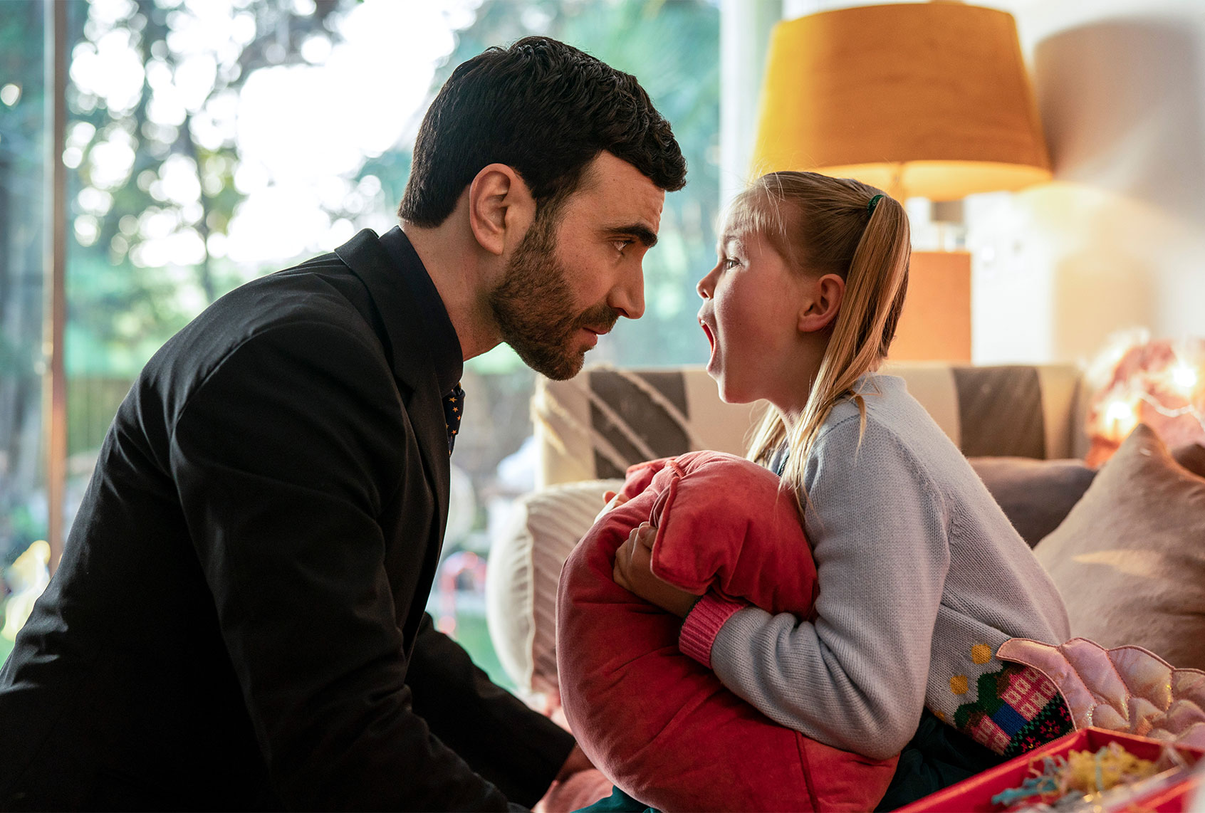 Brett Goldstein and Elodie Blomfield in "Ted Lasso" (Apple TV+)