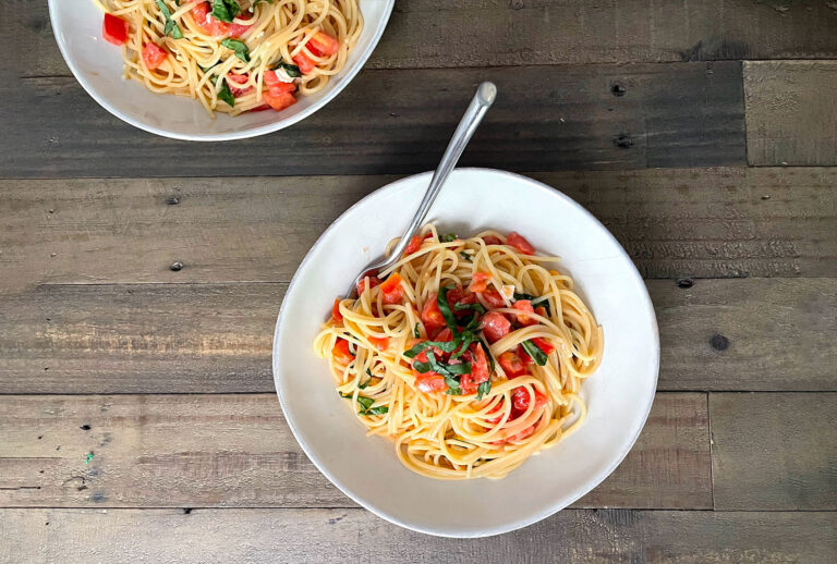 Tomato Brie Pasta (Maggie Hennessy)