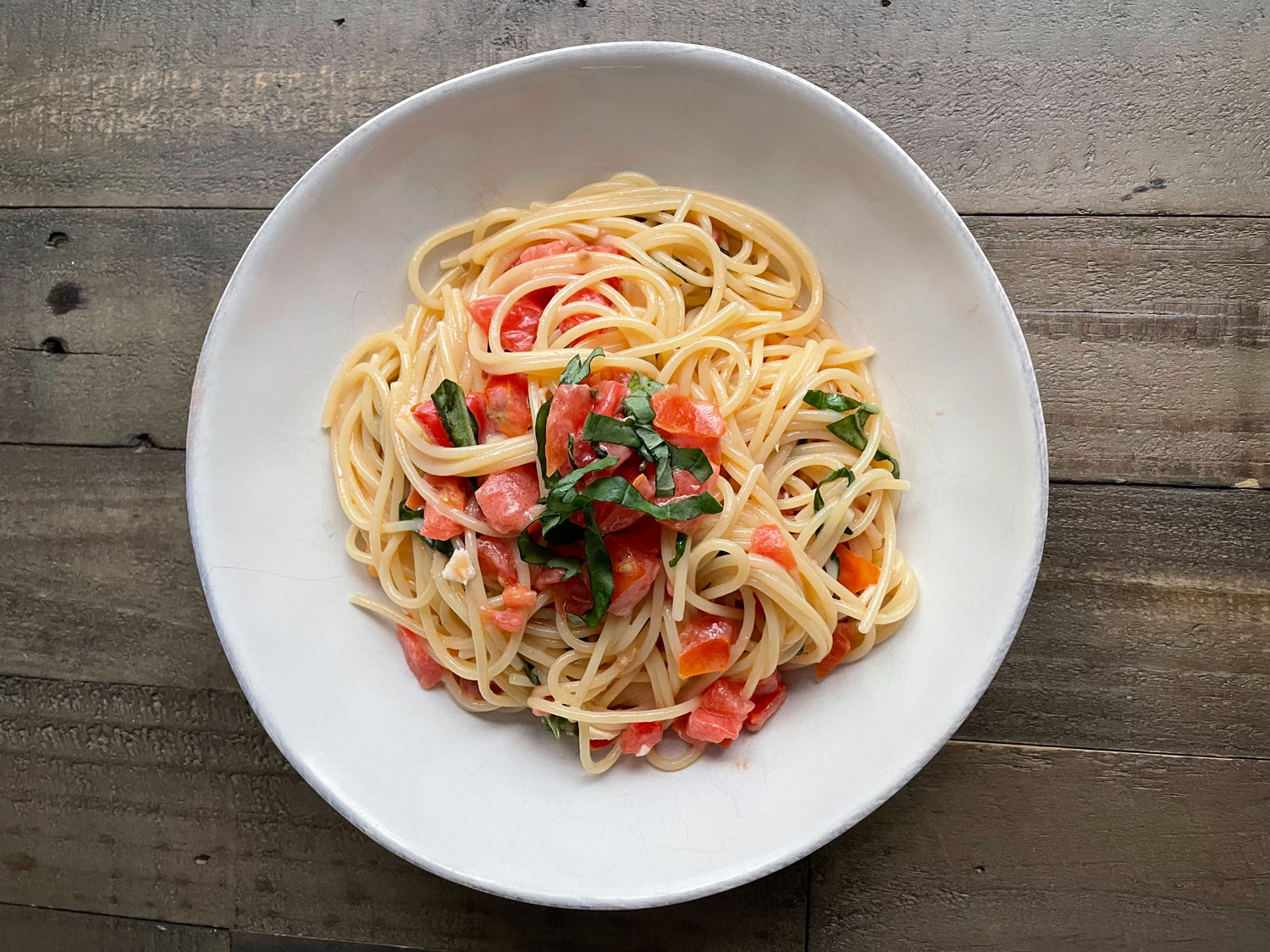 Tomato Brie Pasta