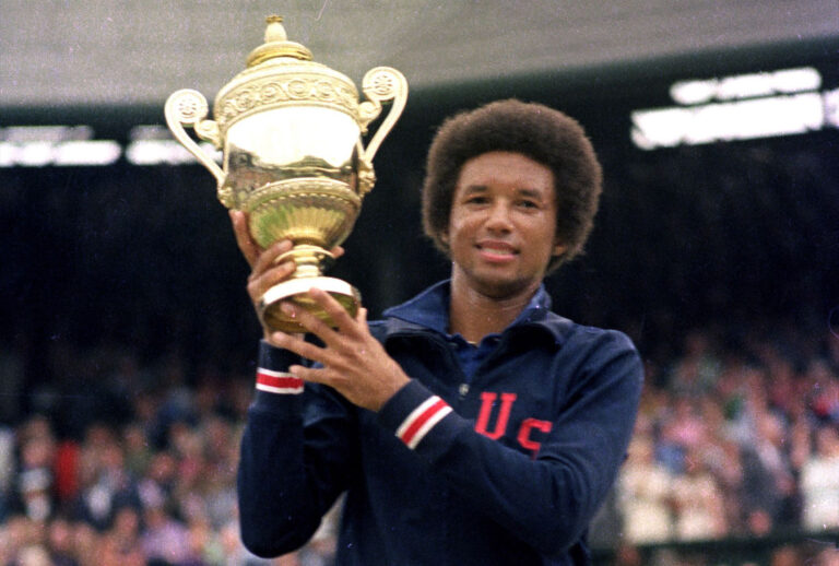 Arthur Ashe at Wimbledon in "Citizen Ashe" (CNN Films)