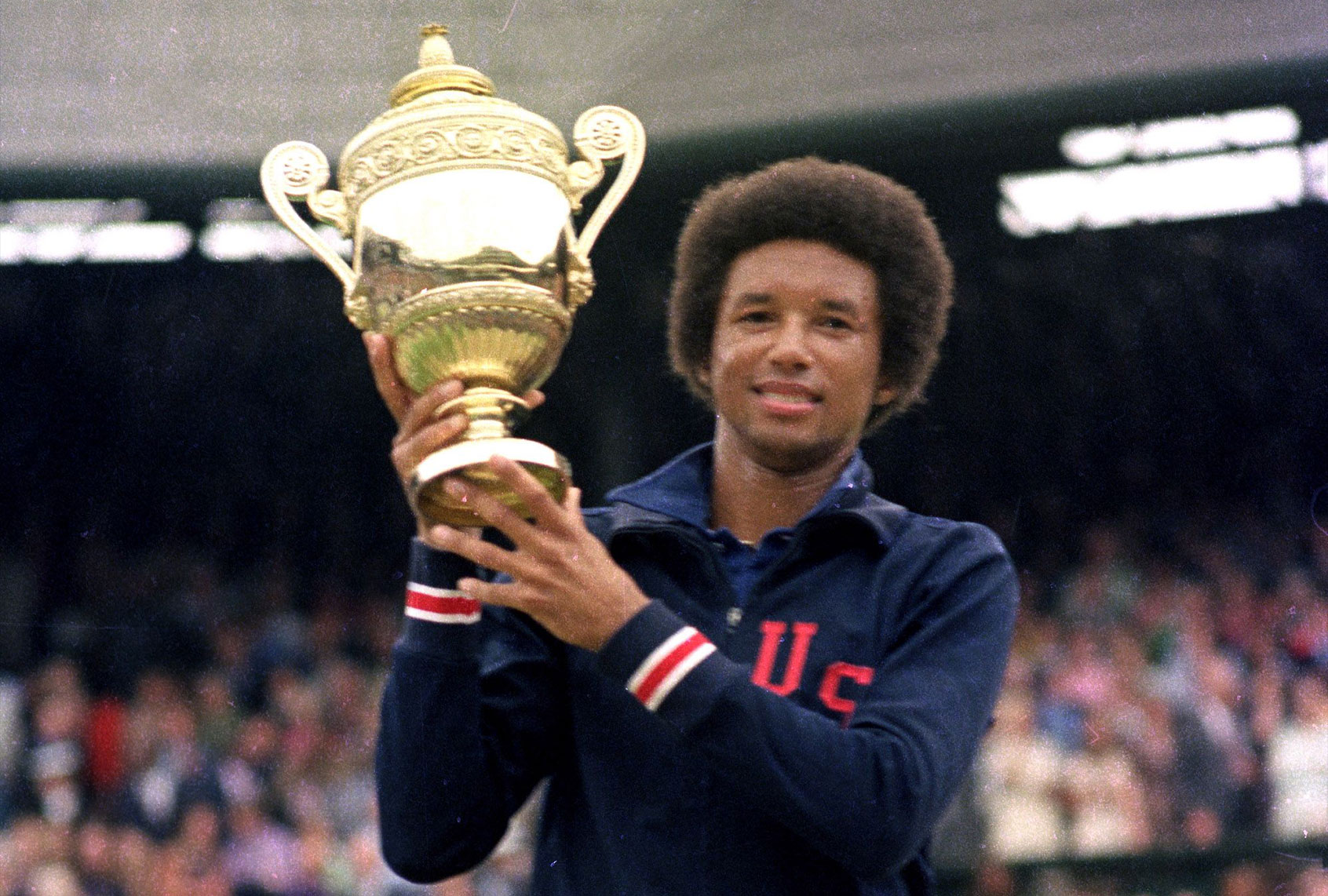 Arthur Ashe at Wimbledon in "Citizen Ashe" (CNN Films)