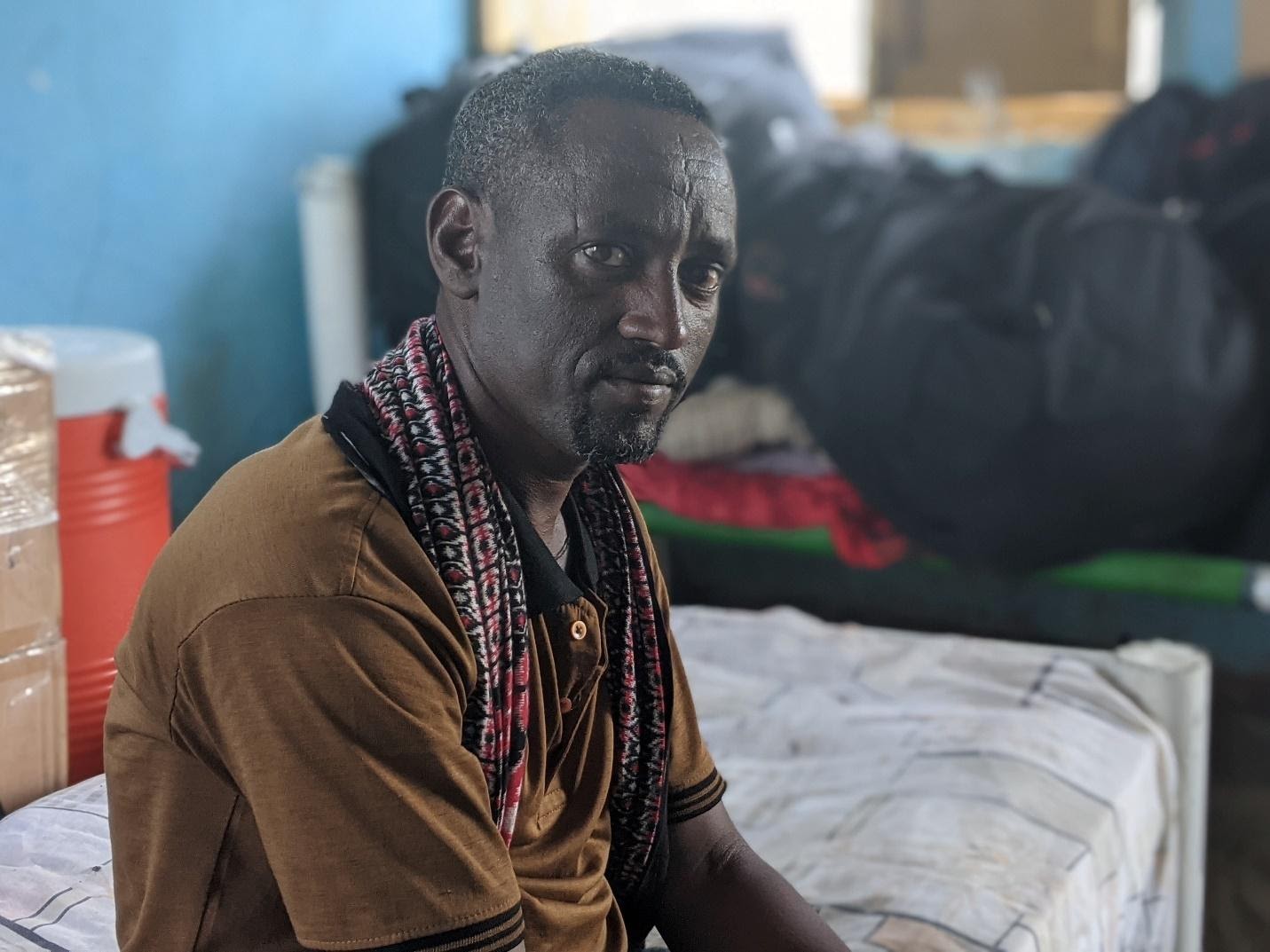 Kiros Berhane, the first man to escape from the Abbadi warehouse compound in Mai Kadra