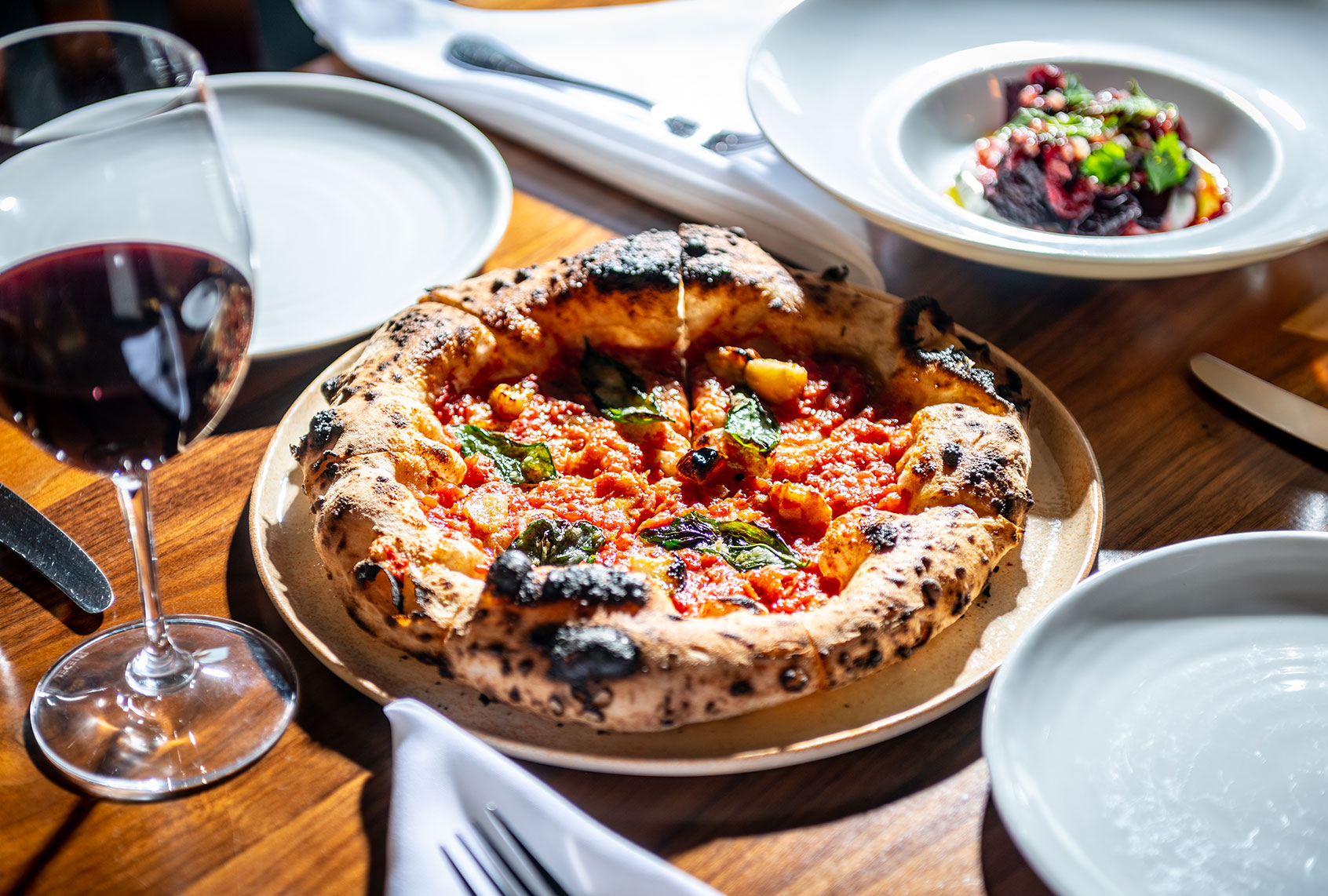 Marinara Rustica pizza at Inferno Pizzeria Napoletana photographed for Weekend in Darnestown, MDon January 12, 2020. (Laura Chase de Formigny for The Washington Post via Getty Images)