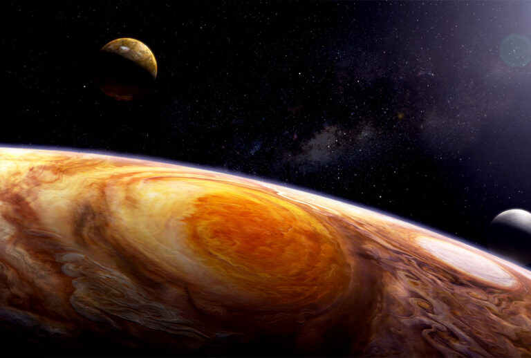 Jupiter's Great Red Spot, a massive hurricane-like storm big enough to swallow two Earths (Getty Images/Stocktrek Images)