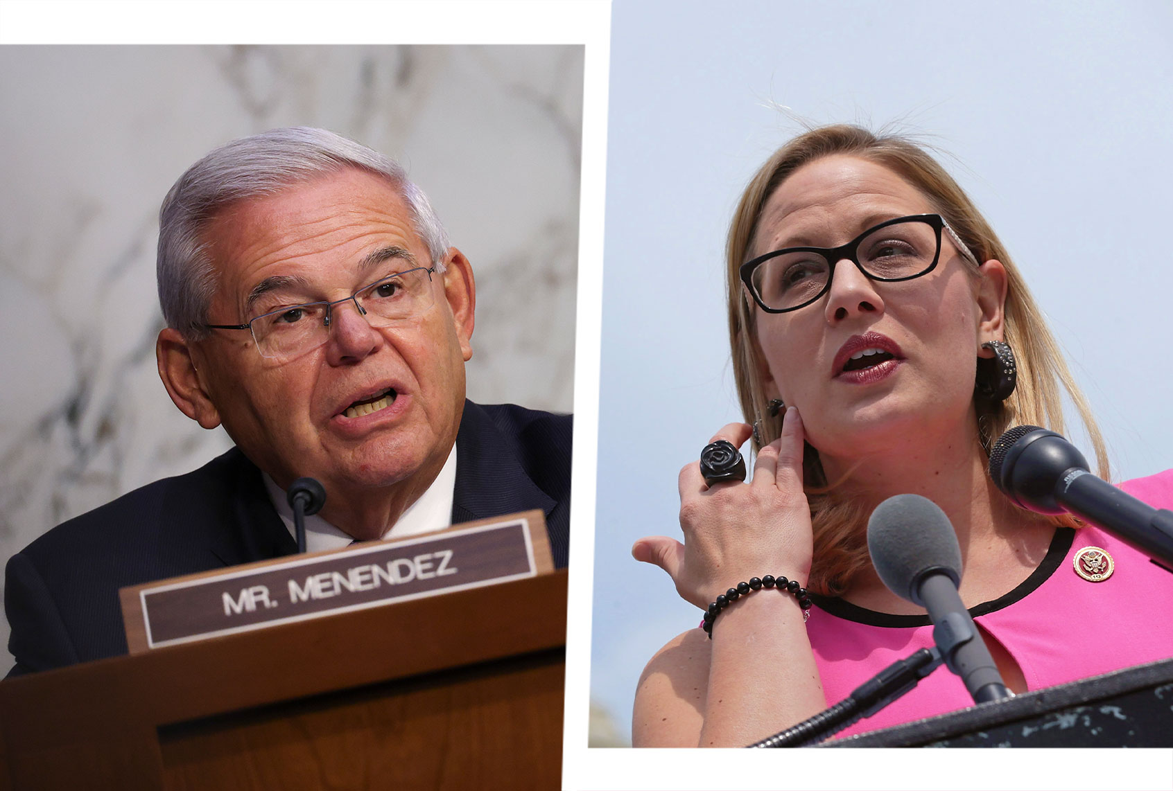 Bob Menendez and Kyrsten Sinema (Photo illustration by Salon/Getty Images)