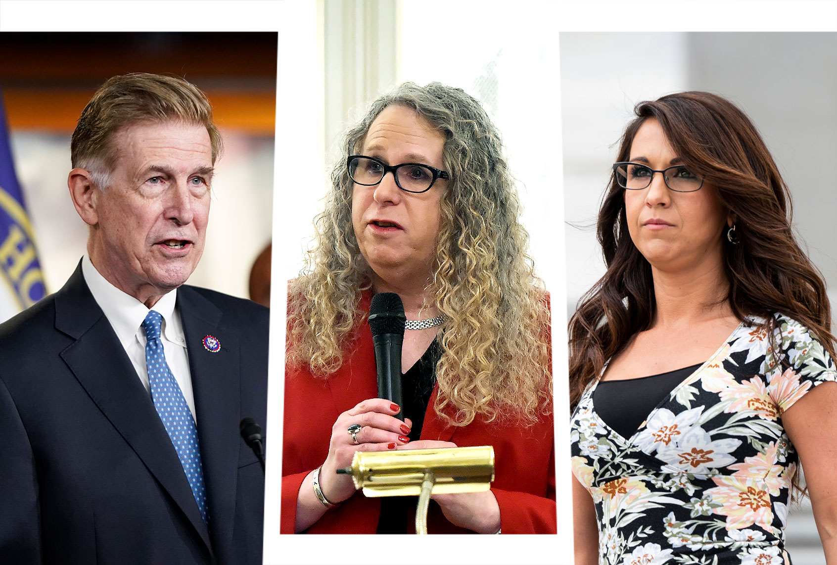 Don Beyer, Dr. Rachel Levine and Lauren Boebert (Photo illustration by Salon/Getty Images)