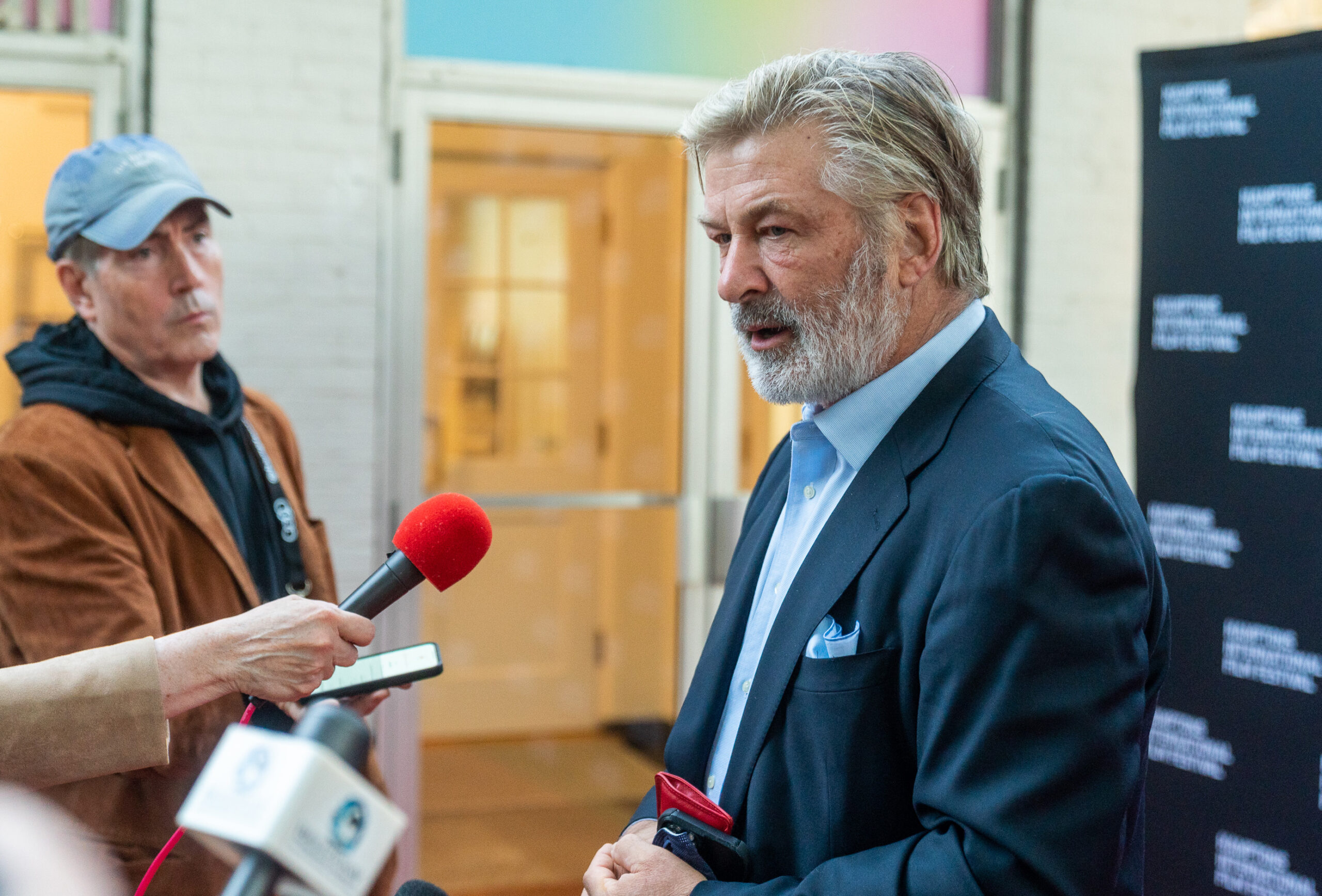 Alec Baldwin attends the World Premiere of National Geographic Documentary Films' 'The First Wave' at Hamptons International Film Festival on October 07, 2021. (Getty Images)