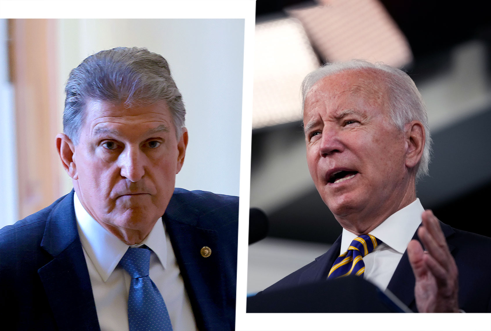 Joe Manchin and Joe Biden (Photo illustration by Salon/Getty Images)