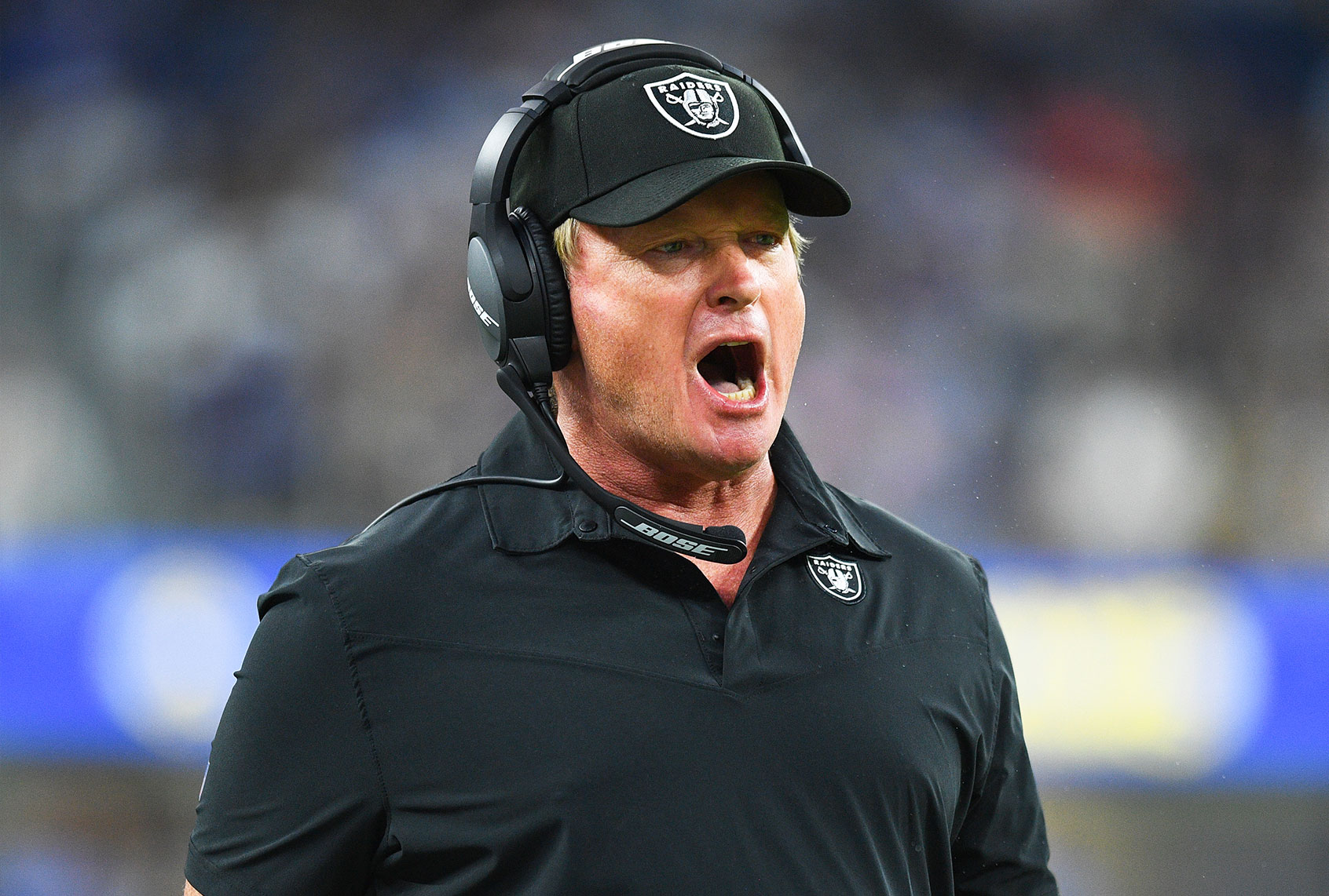 Las Vegas Raiders head coach Jon Gruden (Brian Rothmuller/Icon Sportswire via Getty Images)