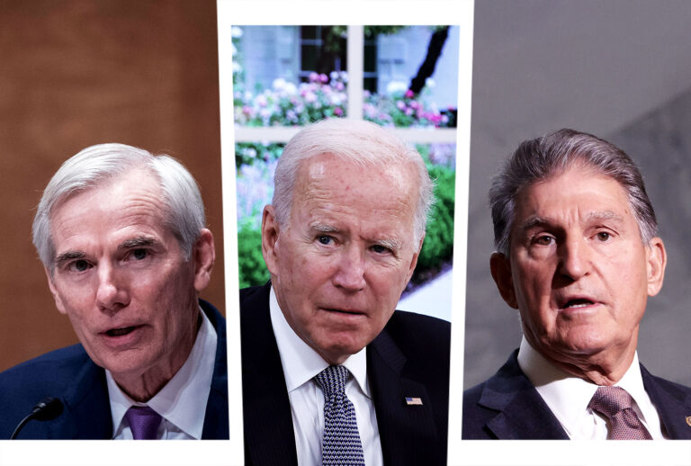 Rob Portman, Joe Biden and Joe Manchin (Photo illustration by Salon/Getty Images)
