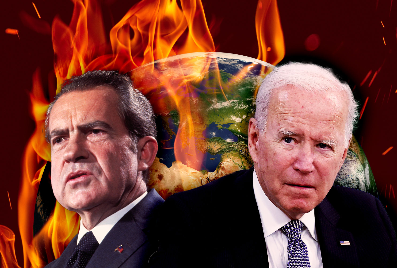 Richard Nixon and Joe Biden (Photo illustration by Salon/Getty Images)