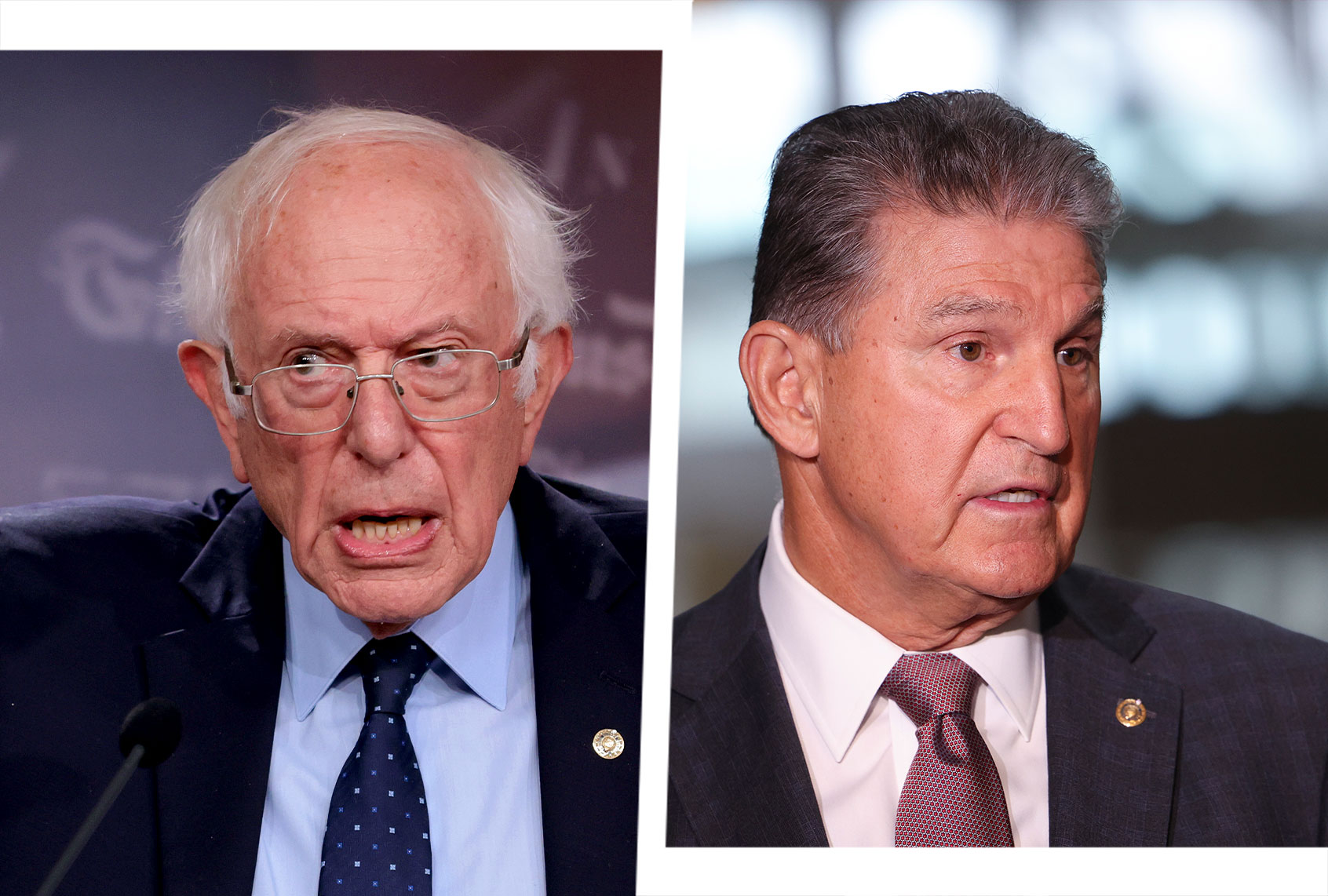 Bernie Sanders and Joe Manchin (Photo illustration by Salon/Getty Images)