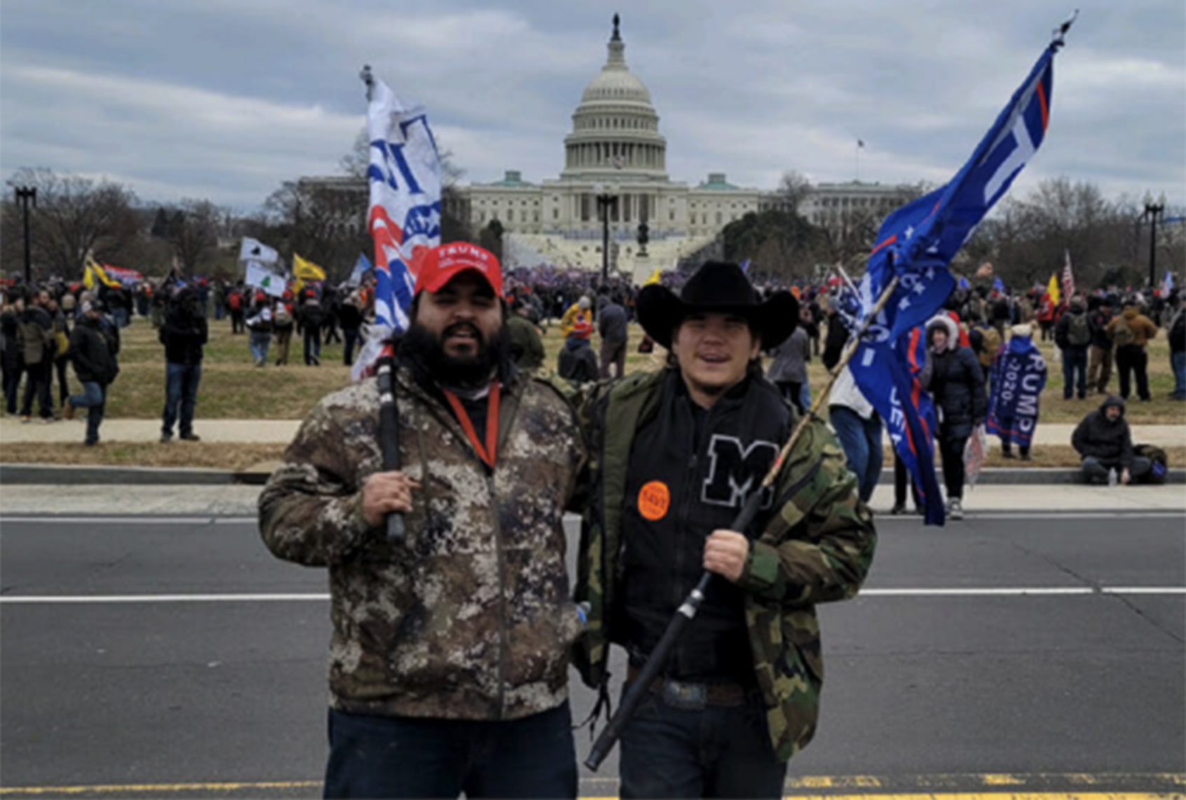 Landon Mitchell, right, and Luke Wessley Bender. (U.S. Department of Justice)
