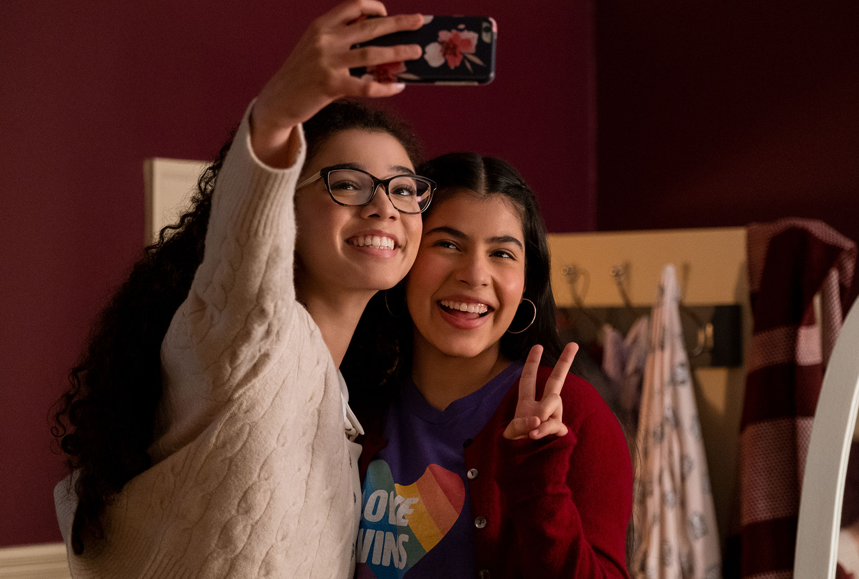 Malia Baker and Kyndra Sanchez in "The Baby-Sitters Club" (Liane Hentscher/Netflix)