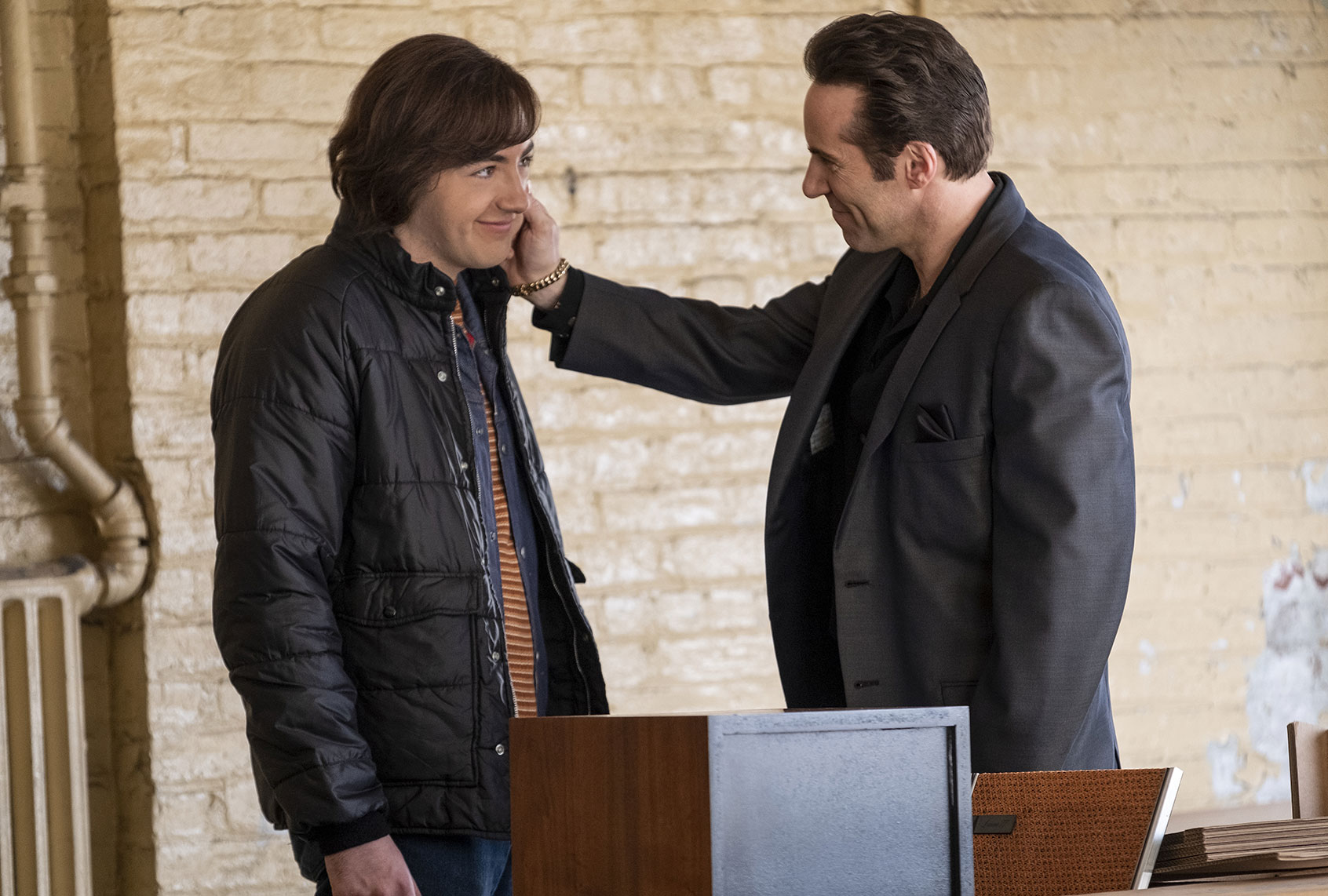 Michael Gandolfini as teenage Tony Soprano and Alessandro Nivola as Dickie Moltisanti in "The Many Saints of Newark" (Warner Bros./HBO Max)