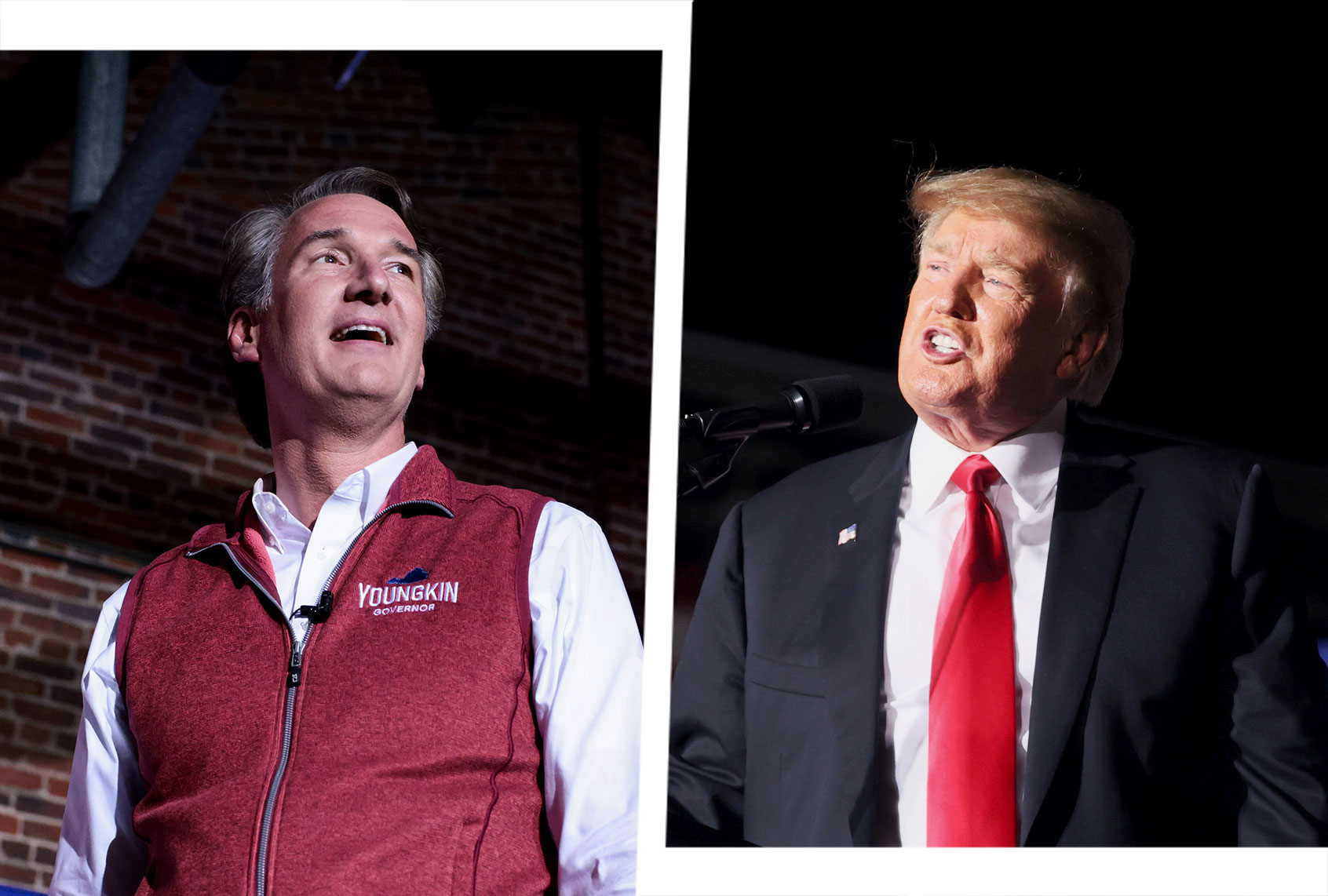 Glenn Youngkin and Donald Trump (Photo illustration by Salon/Getty Images)