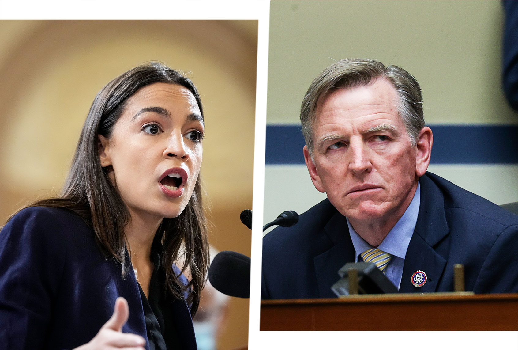 Alexandria Ocasio-Cortez and Paul Gosar (Photo illustration by Salon/Getty Images)