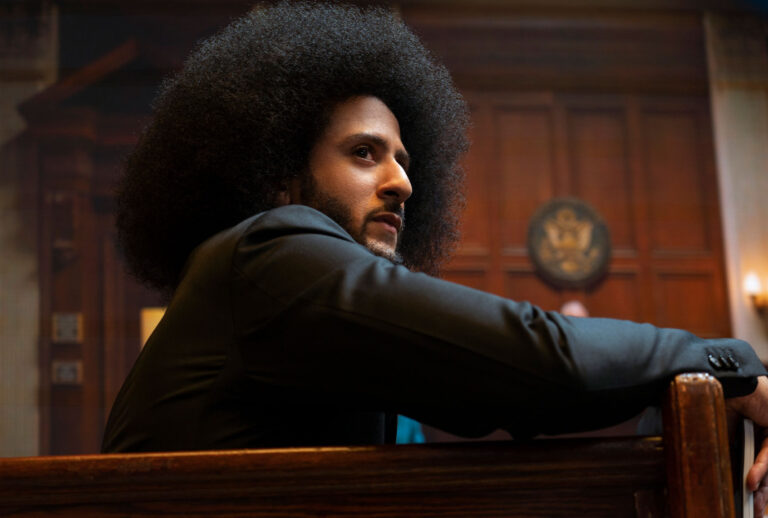 Colin Kaepernick in "Colin in Black & White" (Ser Baffo/Netflix)