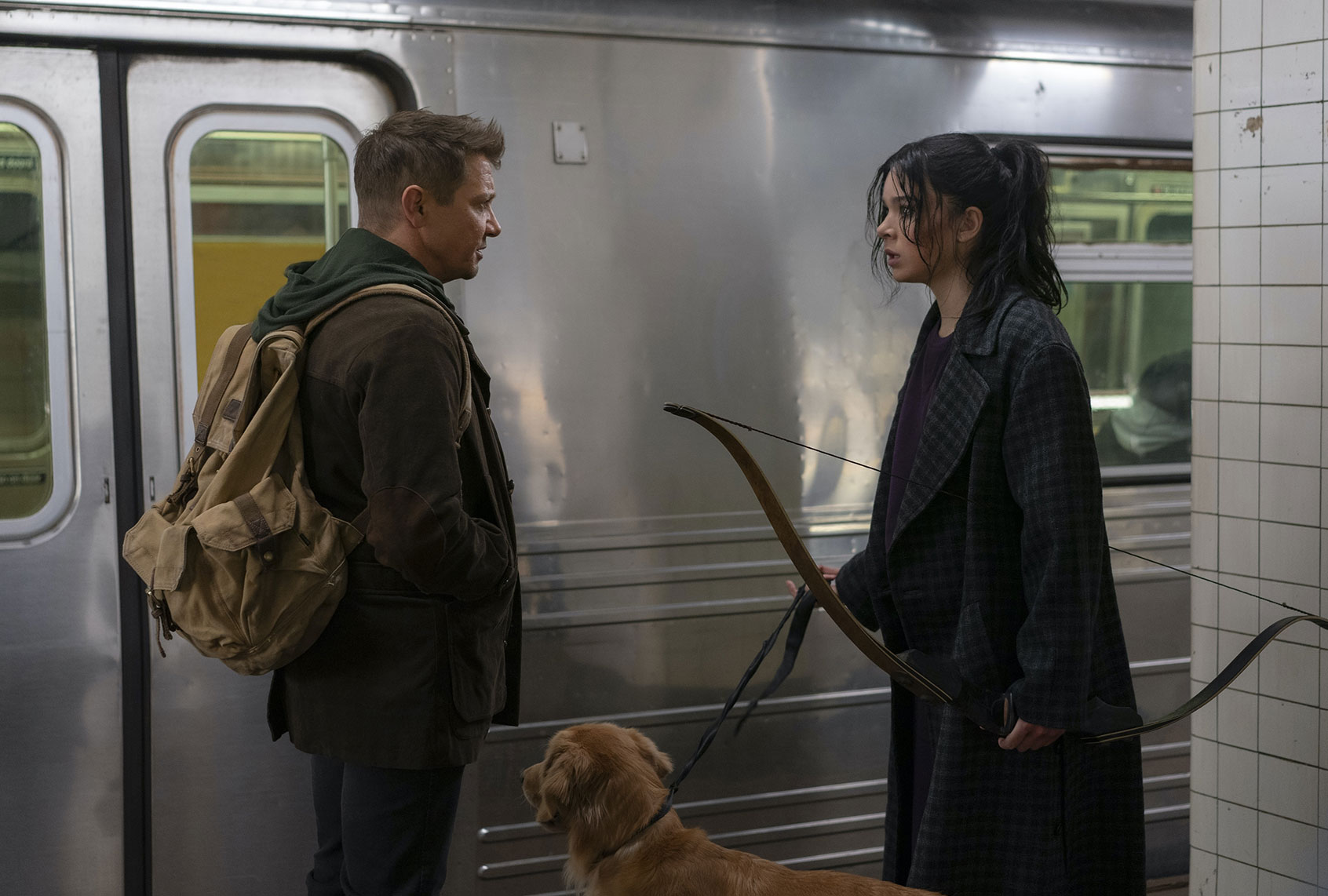 Jeremy Renner and Hailee Steinfeld in "Hawkeye" (Marvel / Disney+)