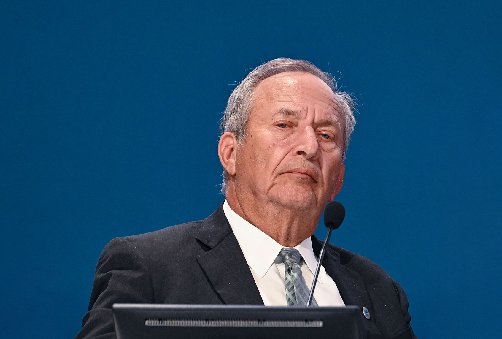 US Co-Chair of High Level Independent Panel (HLIP) on financing the global commons for pandemic preparedness and response, Lawrence Summers (ANDREAS SOLARO/AFP via Getty Images)