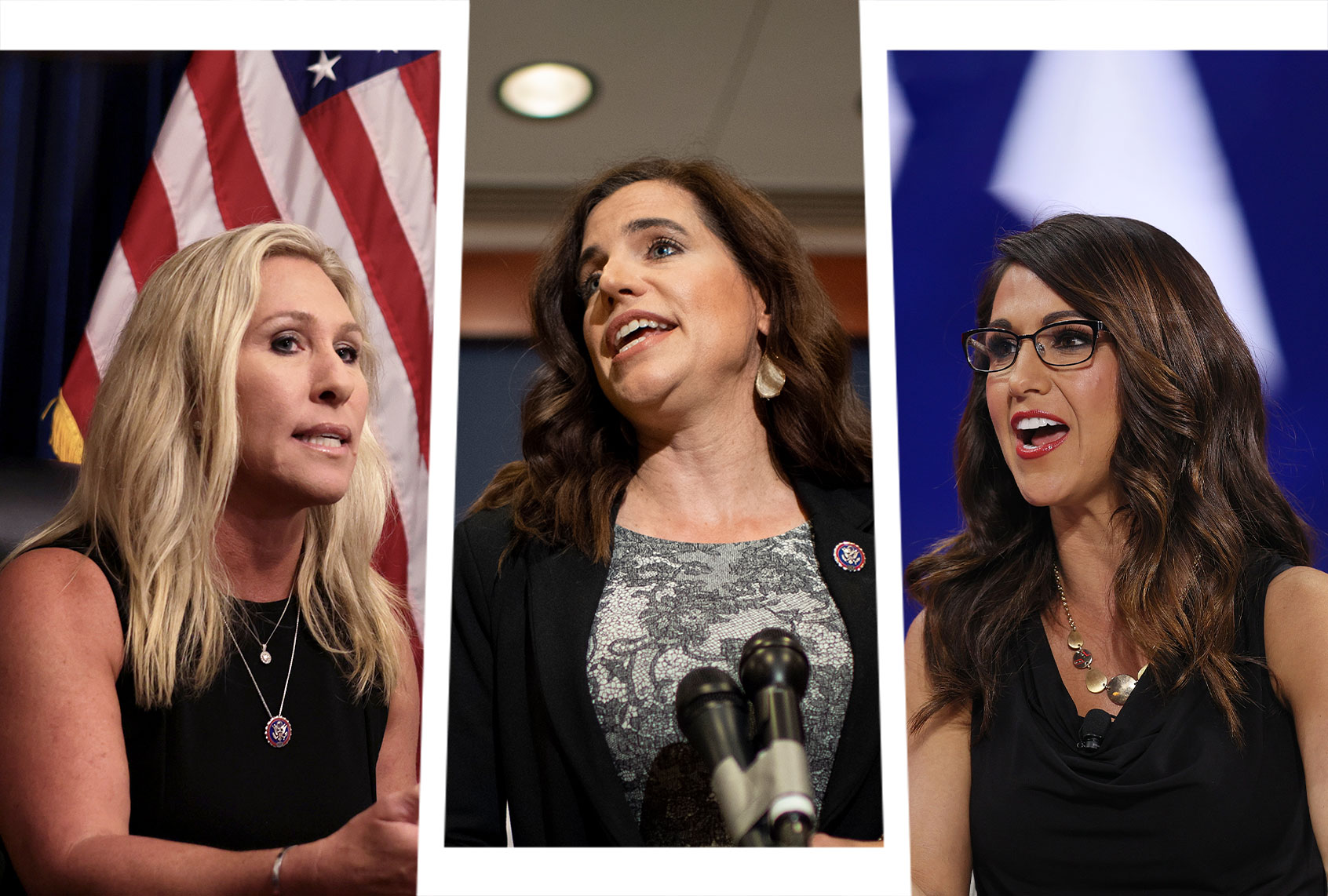 Marjorie Taylor Greene, Nancy Mace and Lauren Boebert (Photo illustration by Salon/Getty Images)