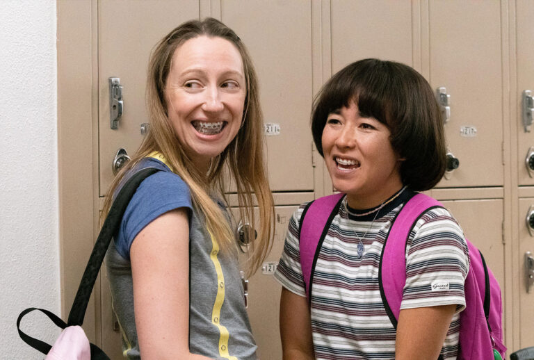 Anna Konkle and Maya Erskine in "PEN15" (Lara Solanki/Hulu)
