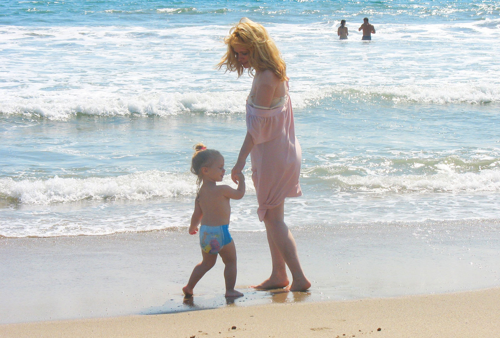 Adrienne Shelly and her daughter Sophie Ostroy (Andy Ostroy/HBO)