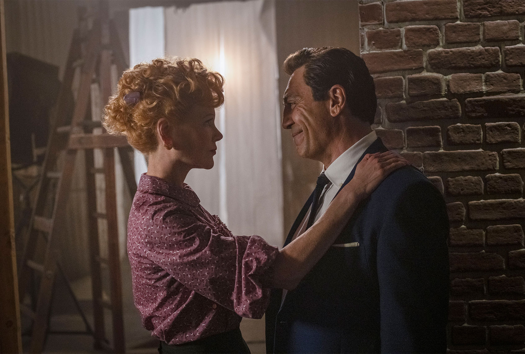 Nicole Kidman and Javier Bardem in "Being the Ricardos" (Amazon Studios)
