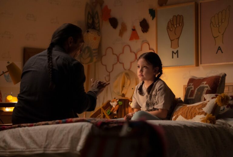 Zahn McClarnon and Darnell Besaw in "Hawkeye" (Marvel Studios)
